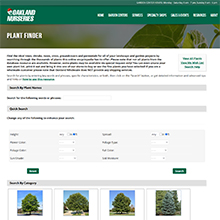 Oakland Nurseries Plant Finder