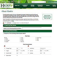 Hicks Plant Finder